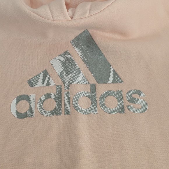 Adidas Pink Hoodie with Adidas logo in the front. Size S Loose fit - Picture 10 of 17